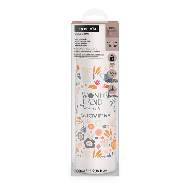 Bouteille Isotherme 500 ml Wonderland Suavinex packaging