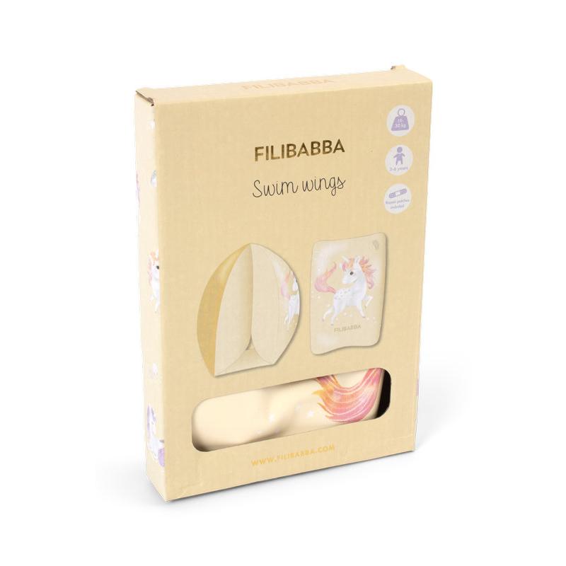 Brassards Alfie La plage des licornes FILIBABBA packaging