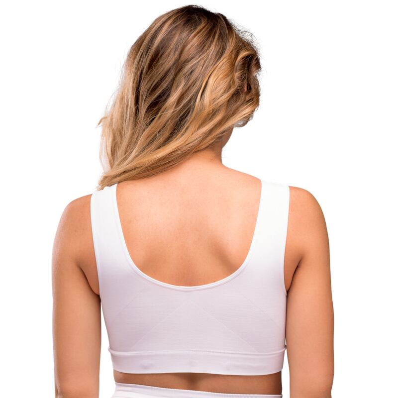 Brassière de grossesse sans couture blanc Carriwell dos