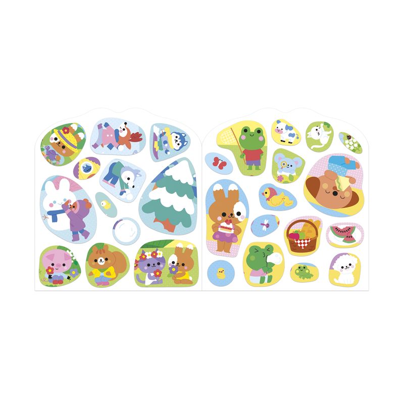 Cahier de stickers La Campagne Janod stickets planche 2
