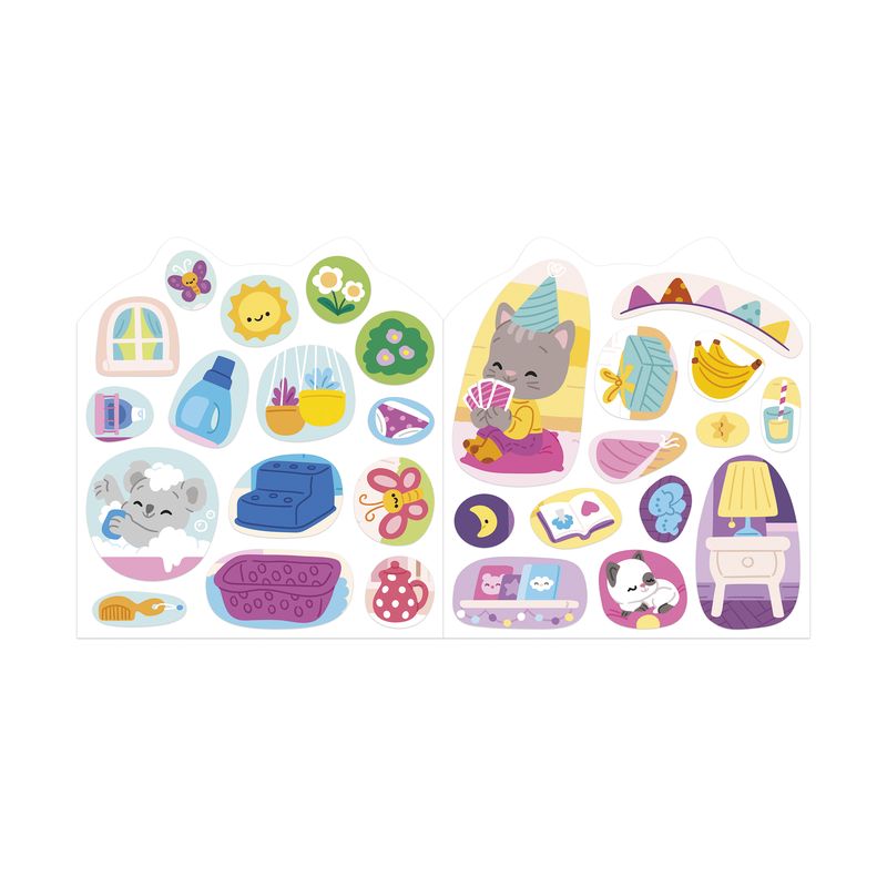 Cahier de stickers La Maison Janod stickets planche 2