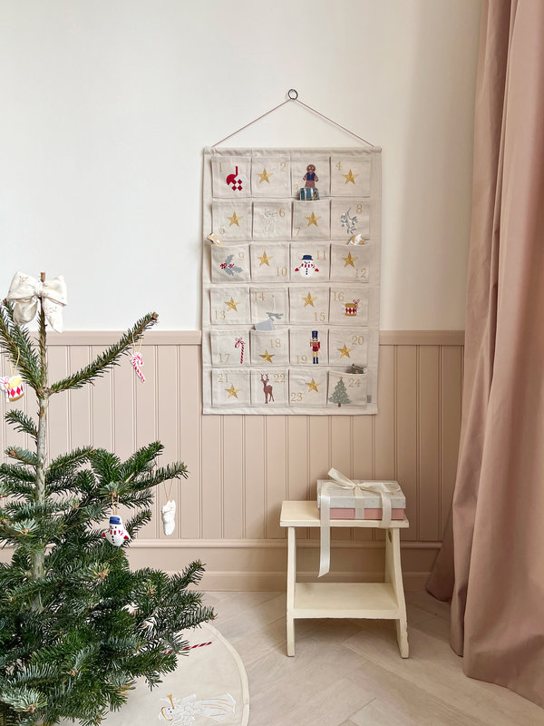 Calendrier de l'avent en tissu Beige Cam Cam Copenhagen lifestyle
