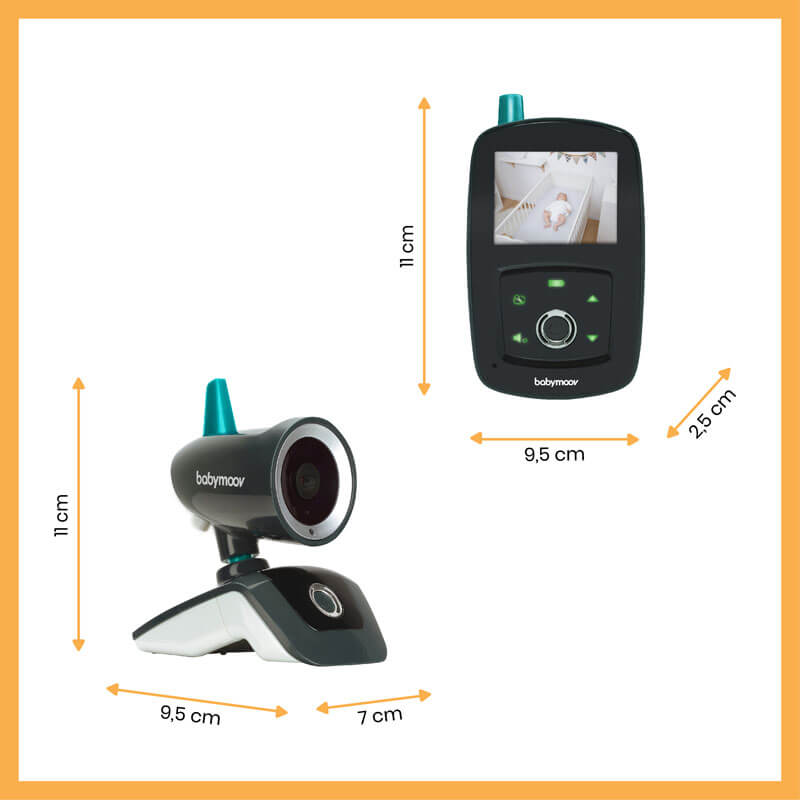 Caméra de surveillance babyphone Yoo Travel Babymoov dimensions