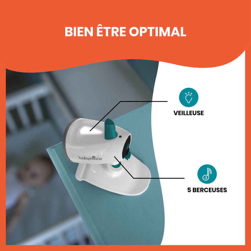 Caméra de surveillance babyphone Yoo Feel Babymoov veilleuse