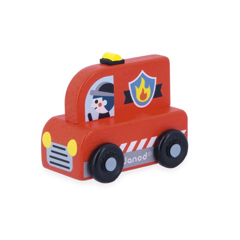 Camion de Pompier Cross Roads Janod profil gauche