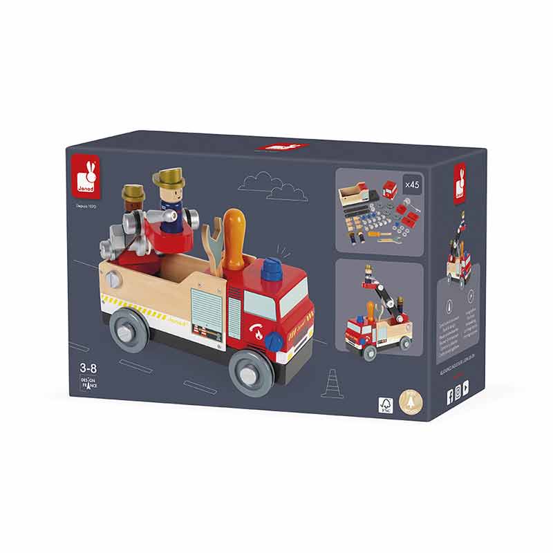 Camion Pompiers Brico'Kids Janod Boîte