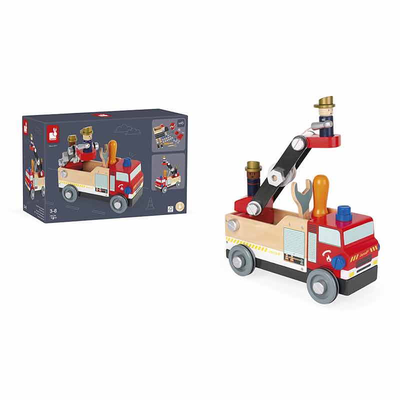 Camion Pompiers Brico'Kids Janod Packaging