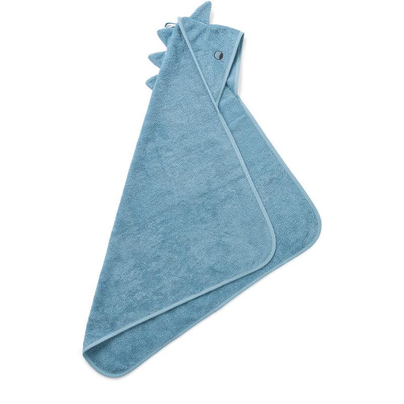 Cape de bain à capuche Albert Dino Beach blue Liewood produit 2