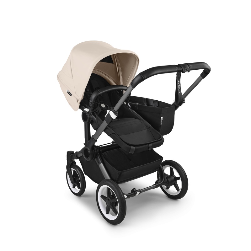 Capote extensible poussette Donkey 5 Taupe Desert Bugaboo sur nacelle