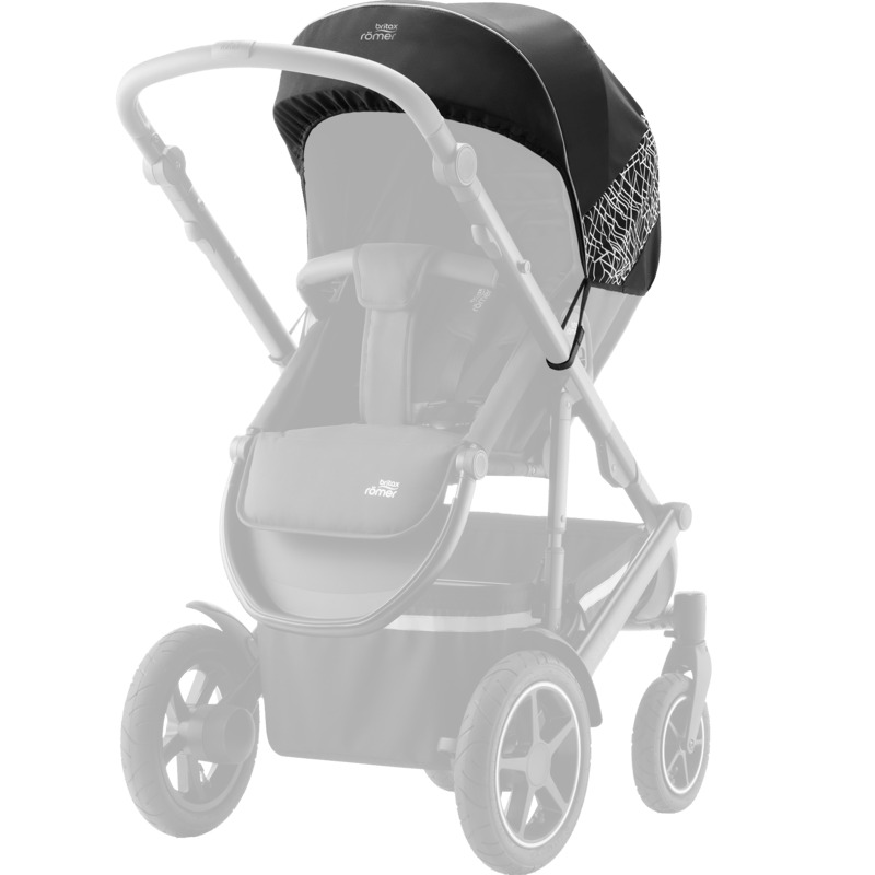 Capuche réfléchissante Stay Safe pour canopy poussette Smile 5Z Britax assise fantome