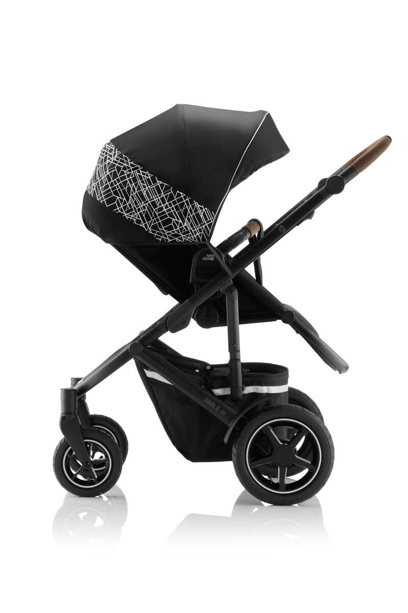 Capuche réfléchissante Stay Safe pour canopy poussette Smile 5Z Britax assise