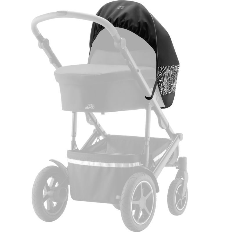 Capuche réfléchissante Stay Safe pour canopy poussette Smile 5Z Britax nacelle fantome