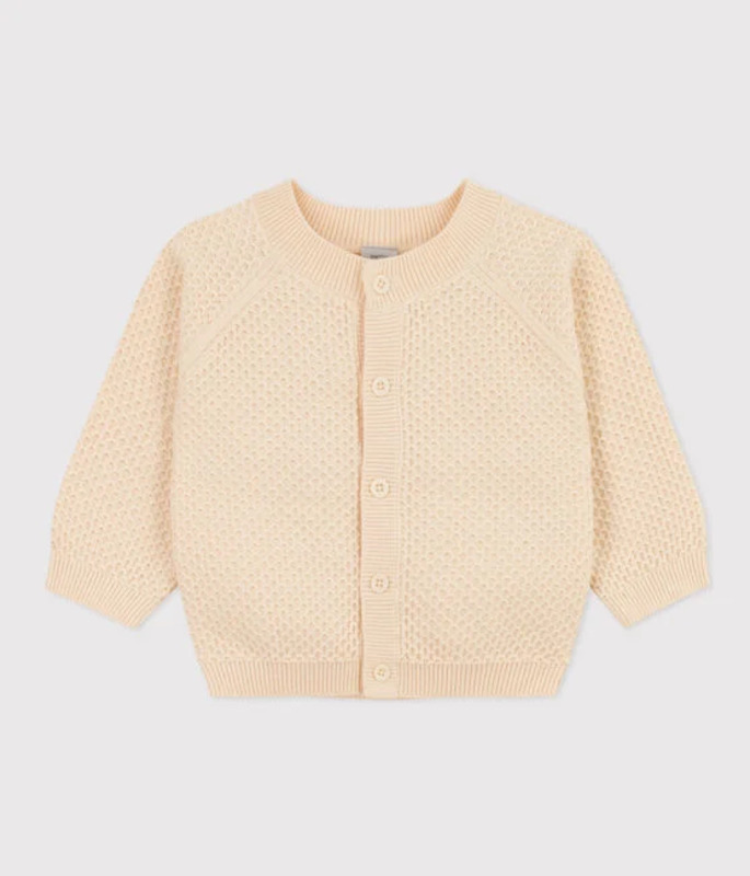 Cardigan en tricot de coton Avalanche Petit Bateau