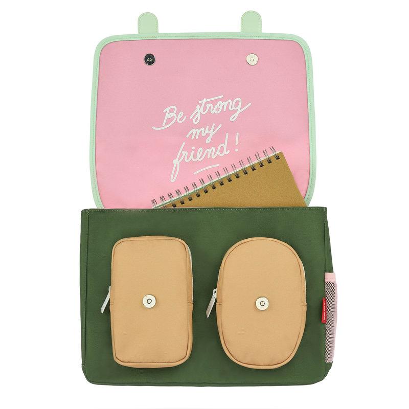 Cartable Minimaliste Mini Bubblegum 2-5 ans HELLO HOSSY poches
