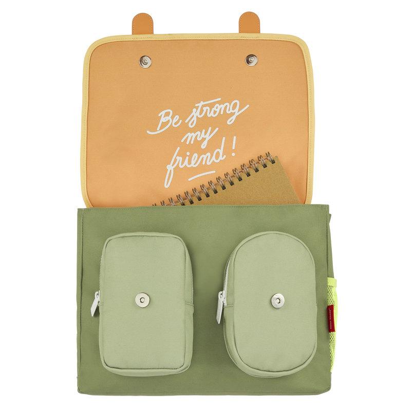 Cartable Minimaliste Mini Safari 2-5 ans HELLO HOSSY poches