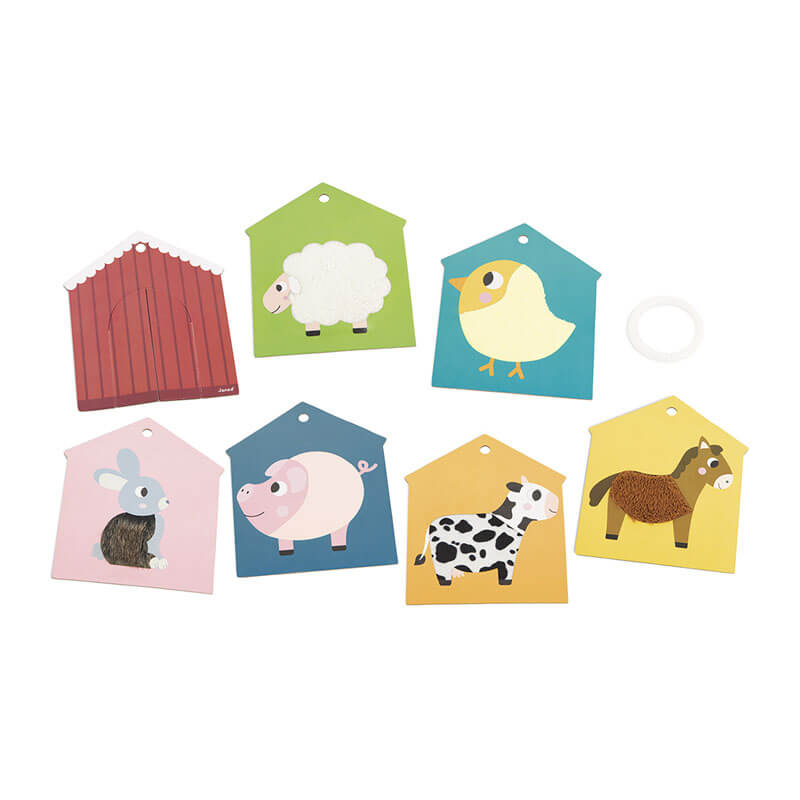 Cartes tactiles Ferme Janod cartes