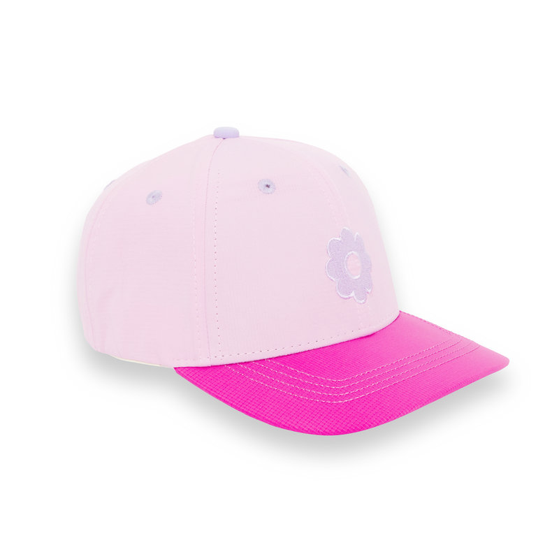Casquette baseball ICONIK rose fleur 52 cm (2-4 ans) KI ET LA côté