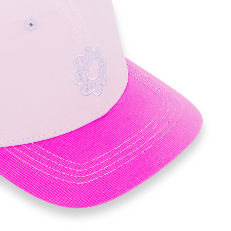 Casquette baseball ICONIK rose fleur 52 cm (2-4 ans) KI ET LA visière