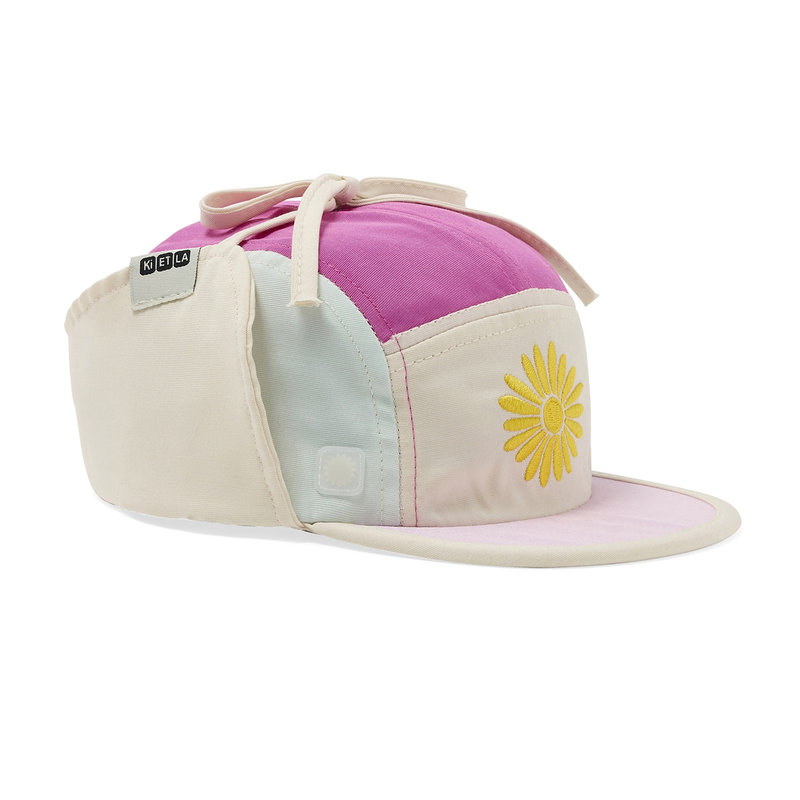 Casquette Camper Cap FUN fleur fuschia KI ET LA côté