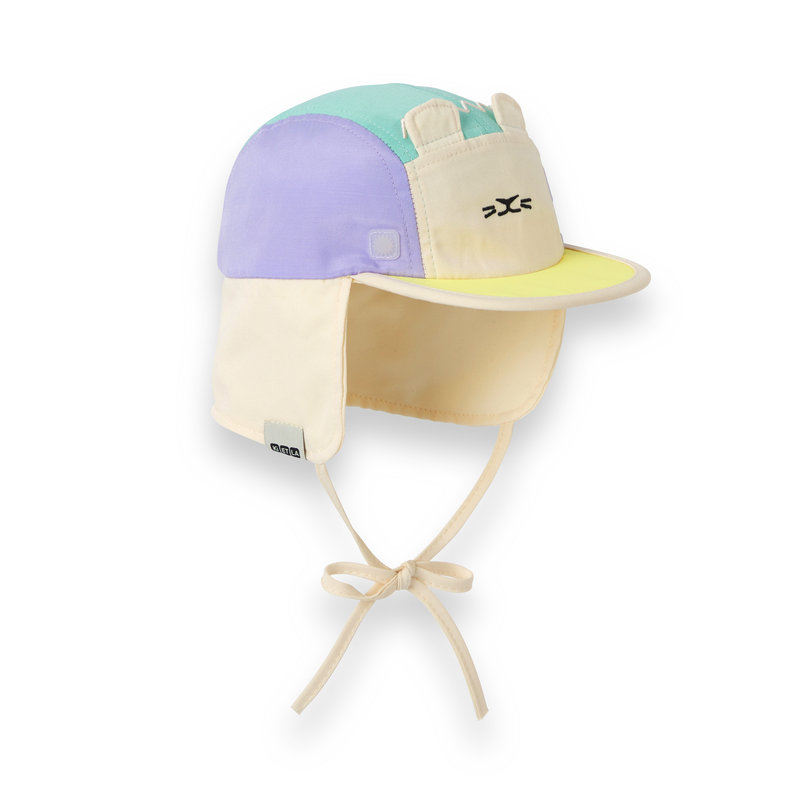 Casquette Camper Cap FUN lion vert KI ET LA avec cordon