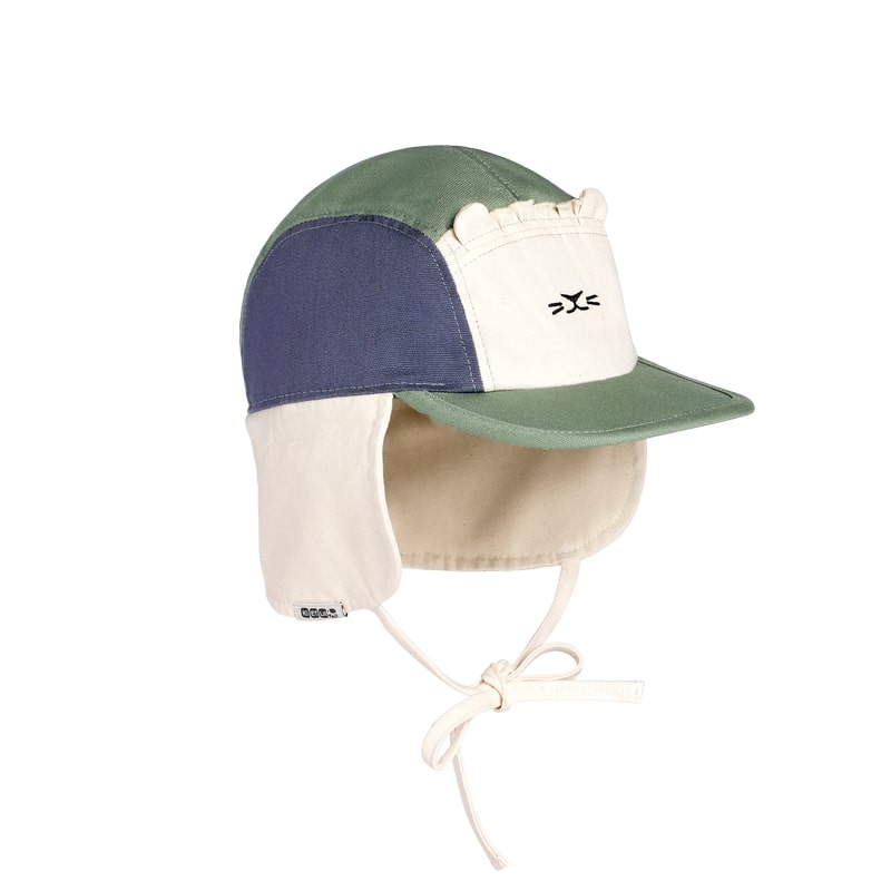 Casquette Camper Cap Lion Vert et Bleu Marine Ki et La profil 
