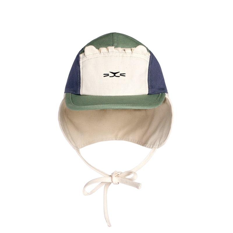 Casquette Camper Cap Lion Vert et Bleu Marine Ki et La produit face 