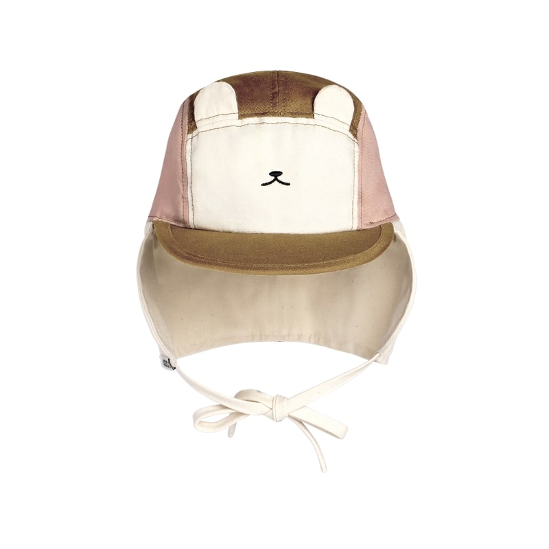 Casquette Camper Cap Ourson Rose et Brun Ki et La produit face