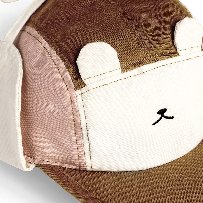 Casquette Camper Cap Ourson Rose et Brun Ki et La zoom 
