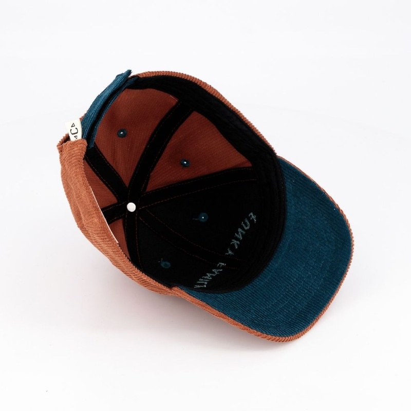 Casquette de baseball en velours cotelé Funky Family Enfant Chamaye dessous