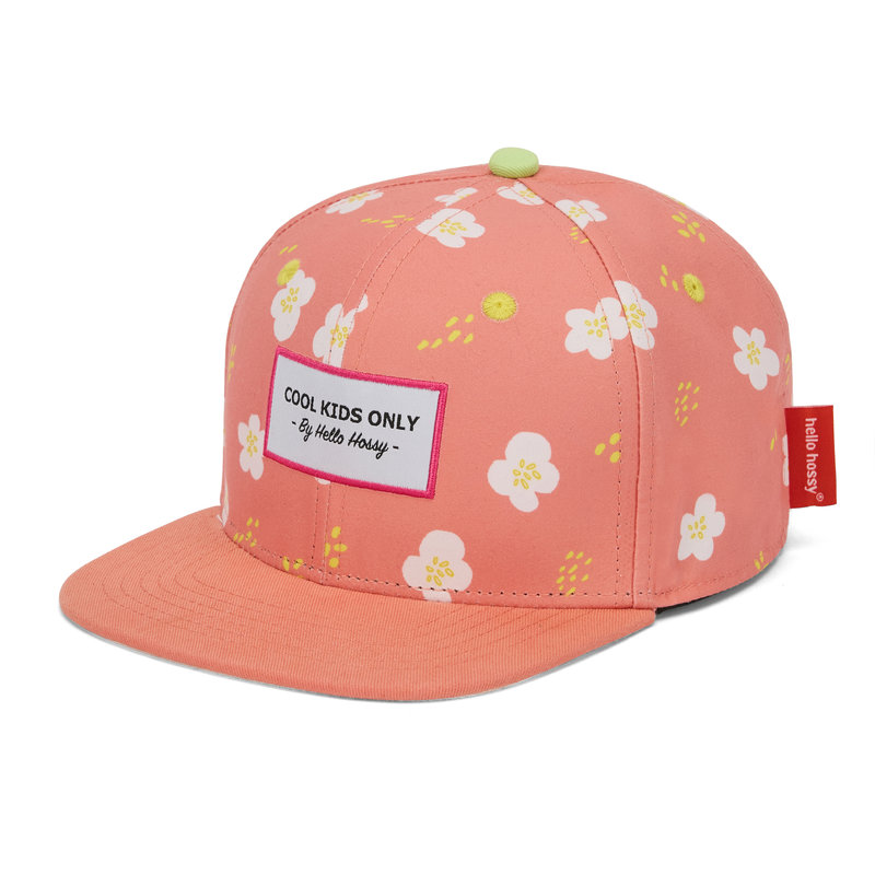 Casquette Imprimé Peachy Bloom avec visière plate HELLO HOSSY profil