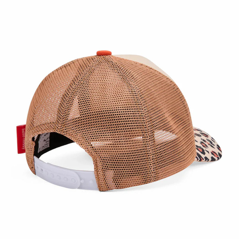 Casquette Leopard Crème avec visière courbée 9-18 mois HELLO HOSSY arrière