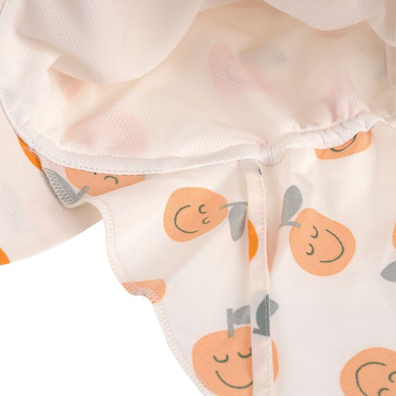 Casquette protège nuque anti-UV Orange sel marin Lassig intérieur