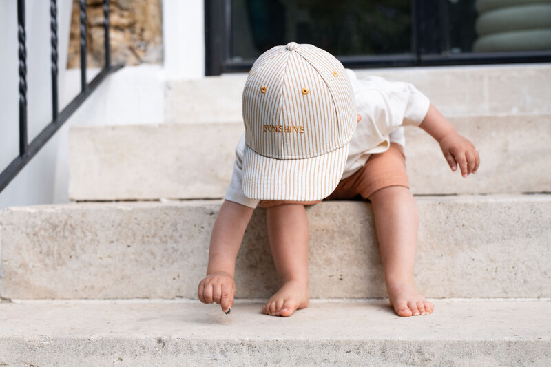 Casquette Sunshine Yellow Stripped CHAMAYE lifestyle