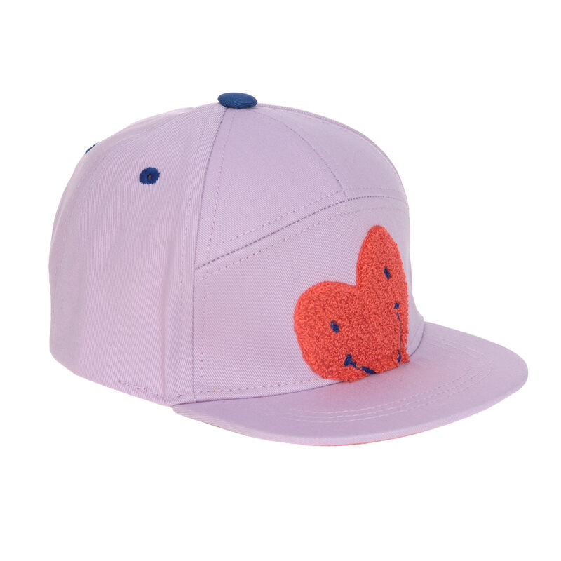 Casquette visière plate Little Gang Coeur lavande Lassig profil