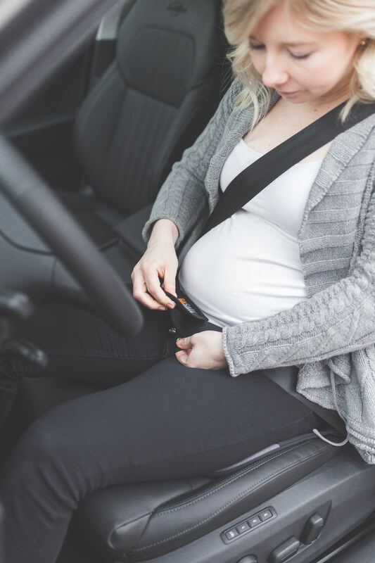 Grossesse Ceinture de sécurité Voiture Femme enceinte Femme