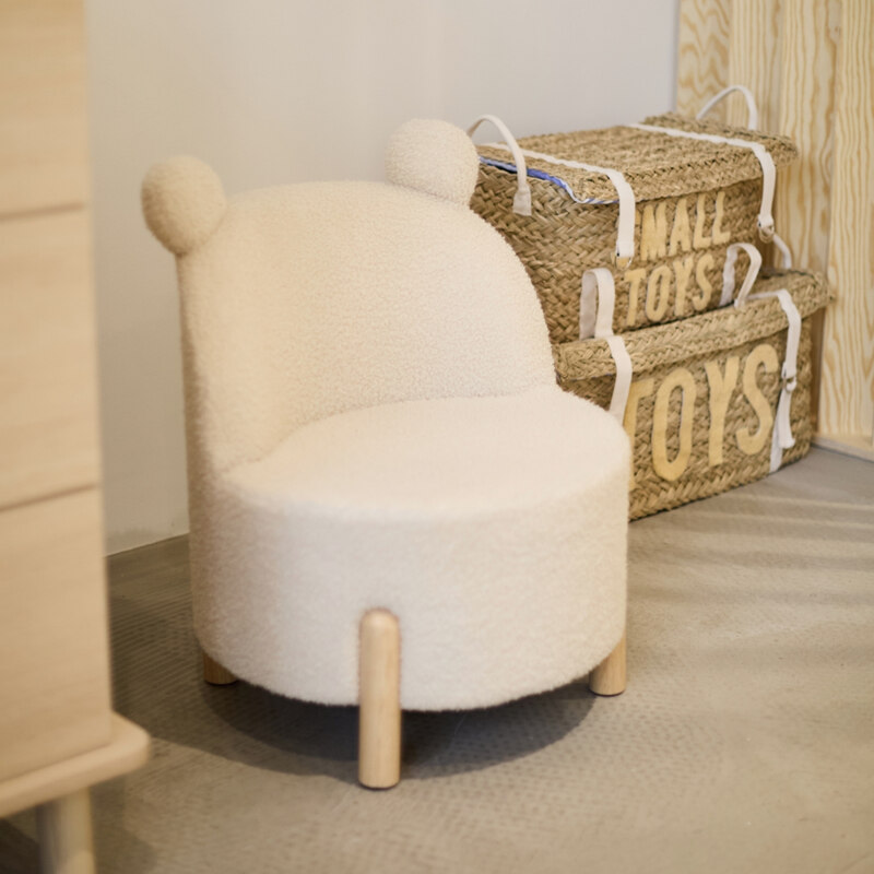 Chaise Enfant Teddy écru Childhome Produit lifestyle3