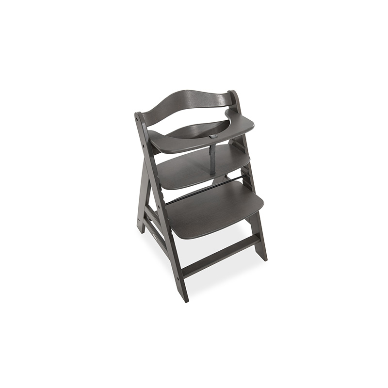 Chaise haute Alpha+ Select Charcoal Hauck Tablette