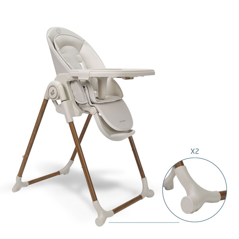 Chaise Haute Ava Plus Elegance Beige Maxi Cosi pieds