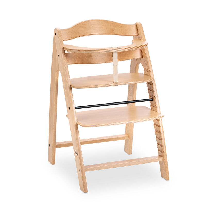 Chaise haute en bois de hêtre Arketa Beech Hauck produit face