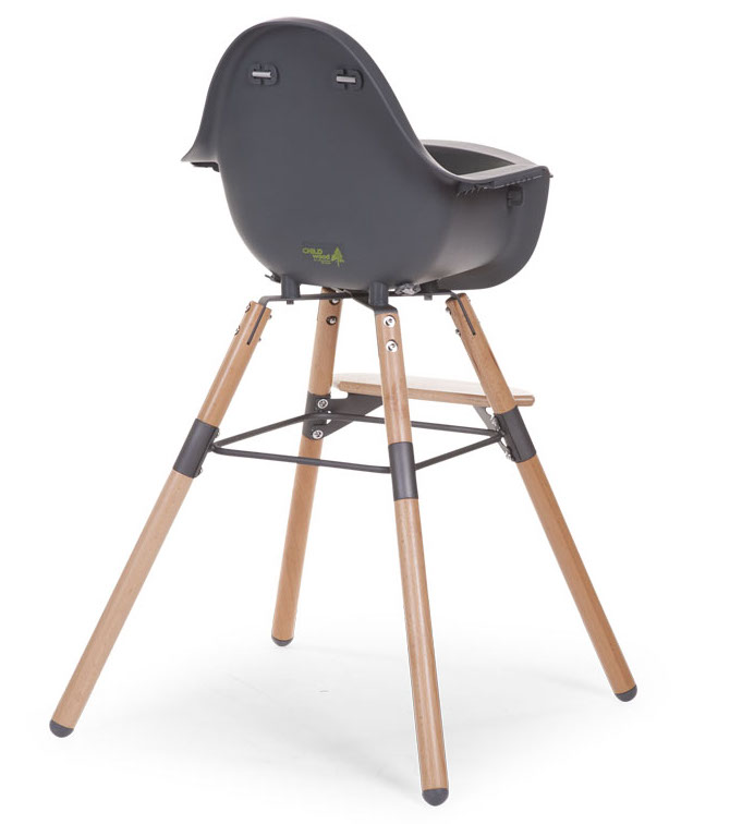 Chaise haute évolutive Evolu 2 avec arceau Childhome 5