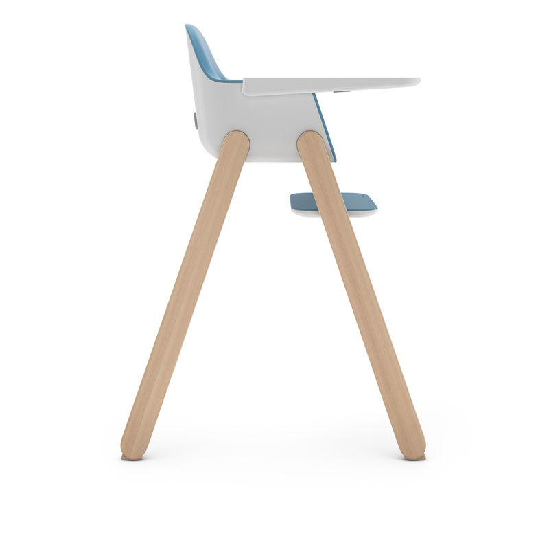Chaise haute ciro Caleb Bleu Uppababy cote