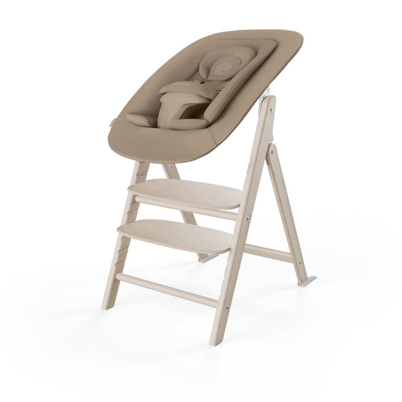 Chaise Haute Click & Fold 4-en-1 Bois Cybex transat