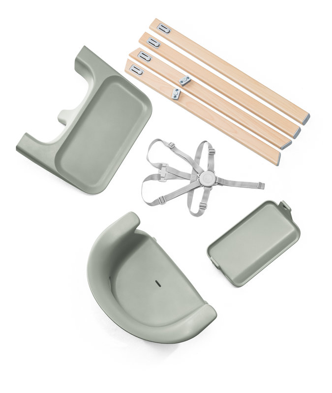 Chaise haute Clikk Glacier Green Stokke kit