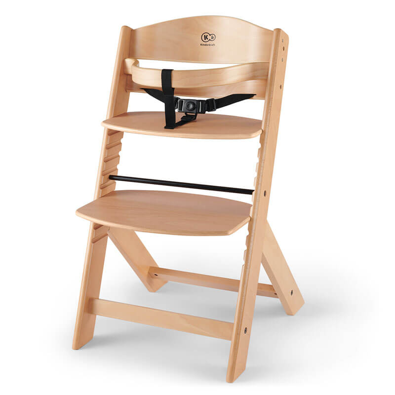 Chaise haute évolutive en bois Enock Kinderkraft arceau