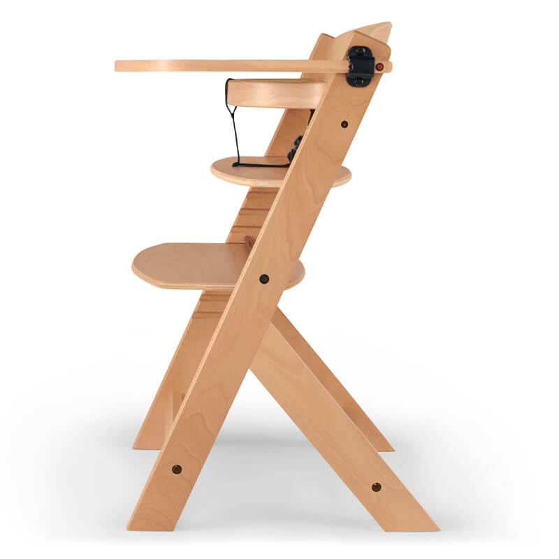 Chaise haute évolutive en bois Enock Kinderkraft profil