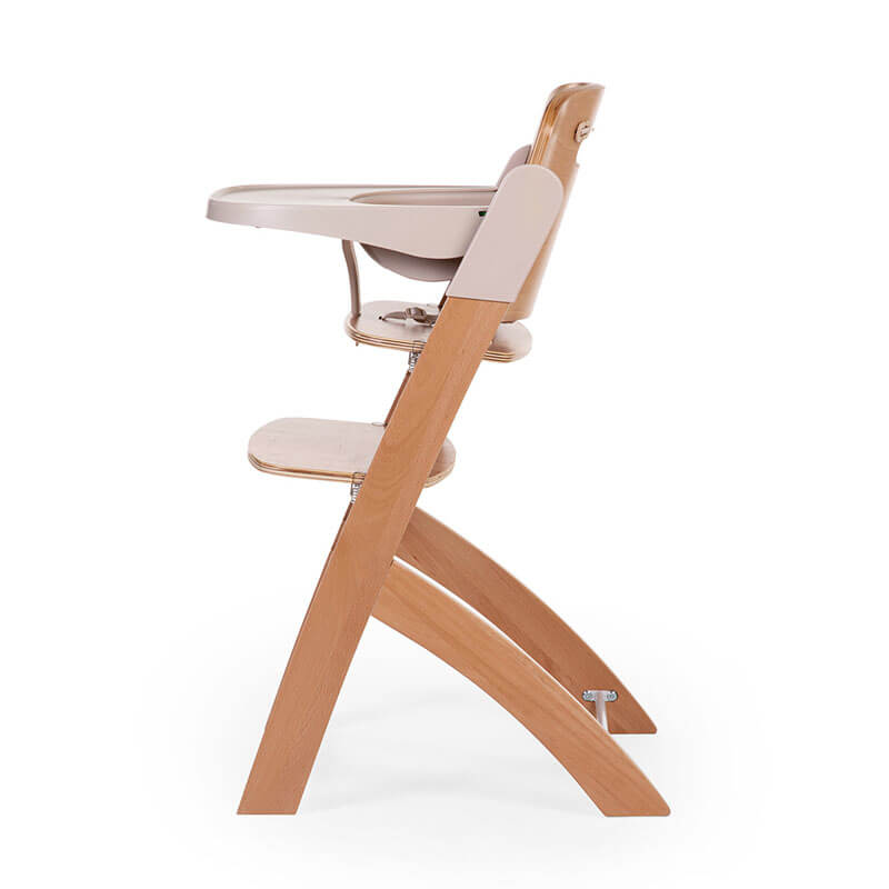 Chaise haute Evosit avec son set nouveau-né Childhome profil chaise