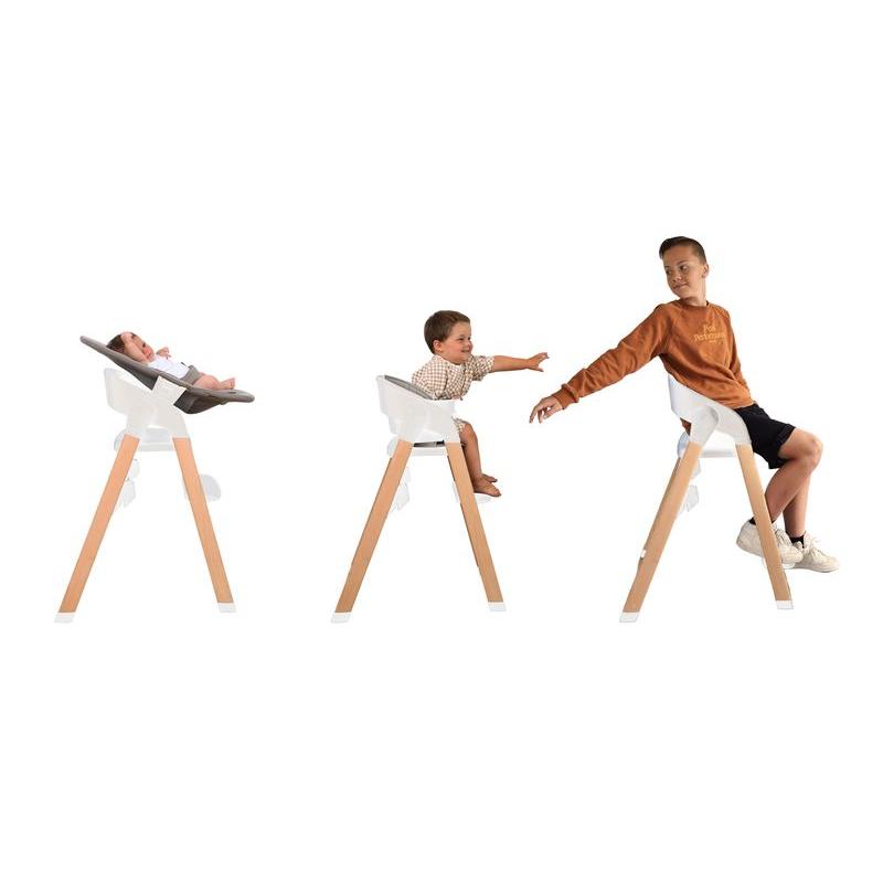 Chaise Haute Grow With Me Pure White BO JUNGLE évolution