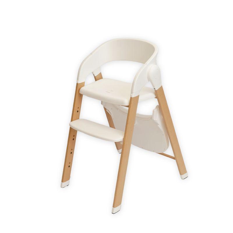 Chaise Haute Grow With Me Pure White BO JUNGLE position 1 du repose pieds