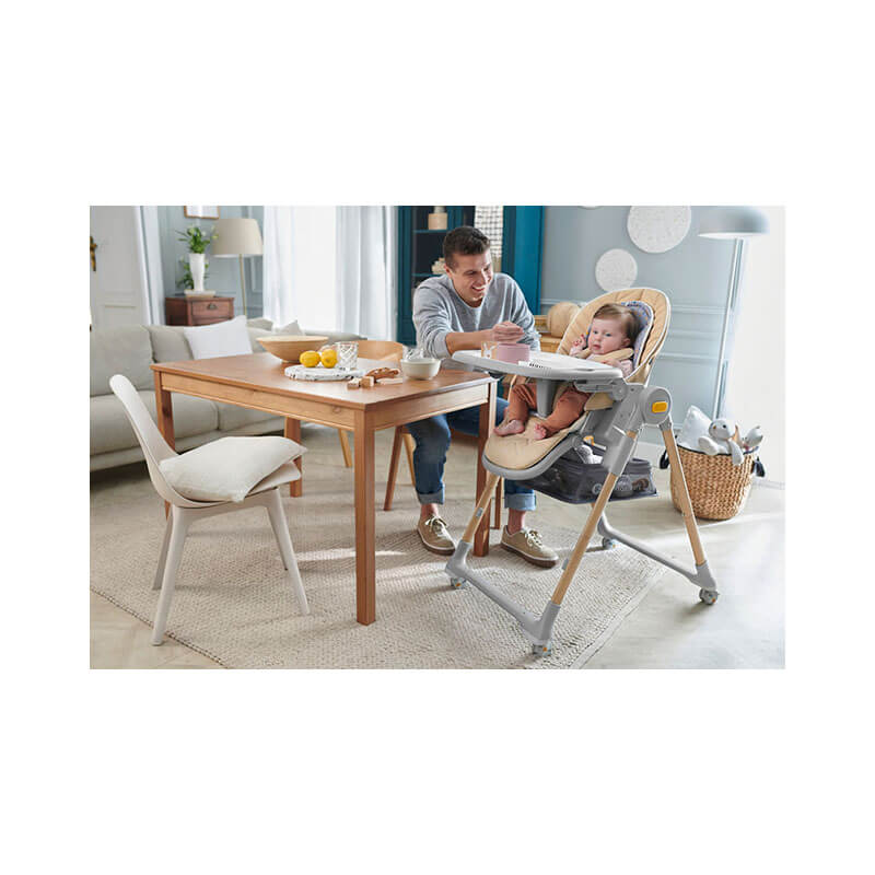 Chaise haute multifonction Lastree Wood Kinderkraft table