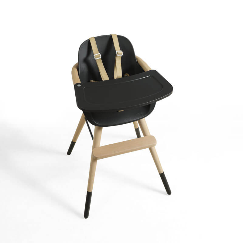 Chaise-haute Ovo Timber Micuna tablette